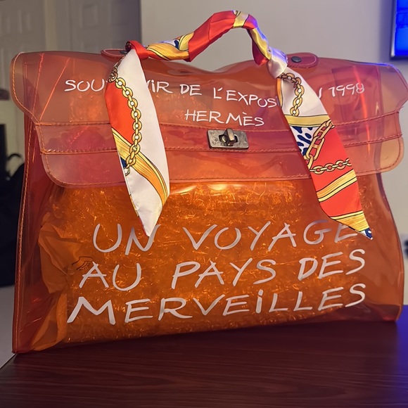 Hermes Handbags - EUC: HERMÈS VINYL SOUVENIR DE L’EXPOSITION KELLY VINTAGE BAG